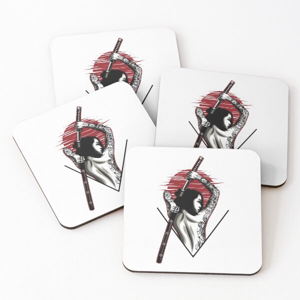 Item preview,  Anime Female Ninja Warrior With Samurai Swords  designed and sold by NomYen ..