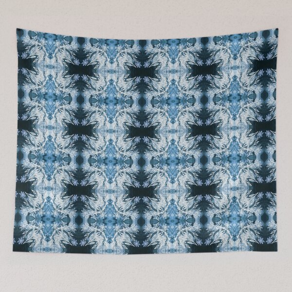 Item preview, Pattern light blue with leaves and flowers designed and sold by EnfinityDesign.