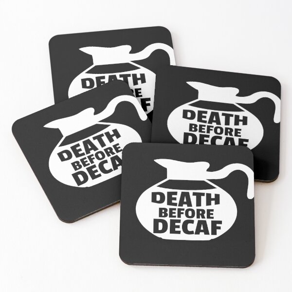 Item preview, Death Before Decaf Coffee Anti-Decaf Pot designed and sold by jacks-tees.