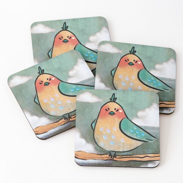 Item preview, Cute Grumpy Bird designed and sold by Natalie Viola .