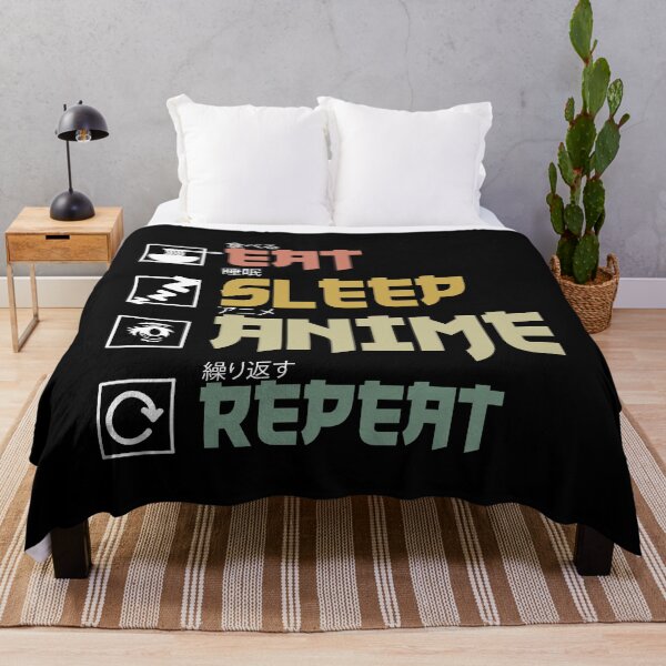 Artikelvorschau, Eat Sleep Anime Repeat Design für einen japanischen Manga-Fan entworfen und verkauft von shirti.