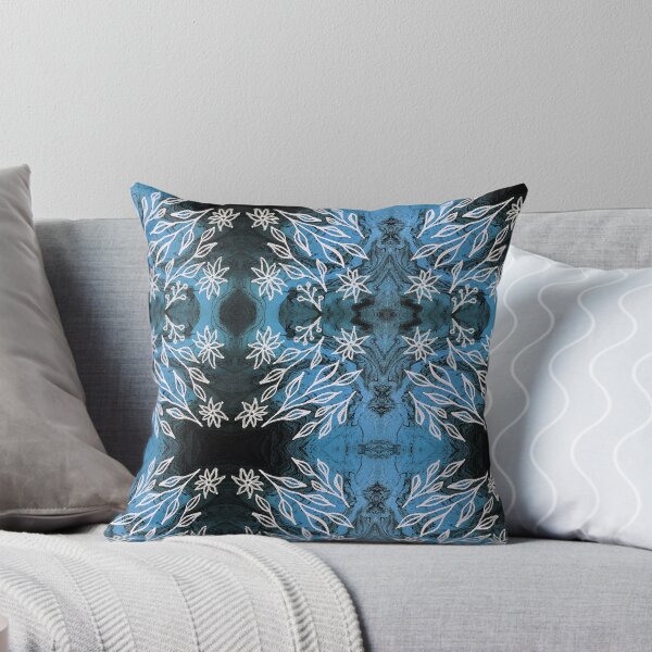 Item preview, Pattern blue with leaves and flowers designed and sold by EnfinityDesign.