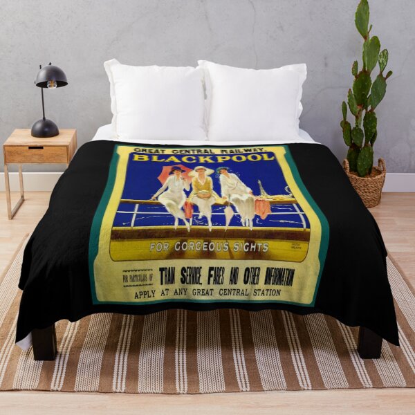 Item preview, Blackpool retro poster designed and sold by CorasPosters.