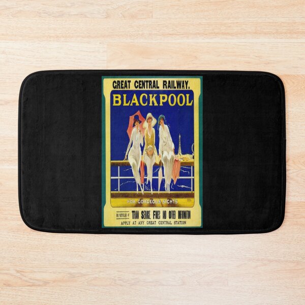 Item preview, Blackpool retro poster designed and sold by CorasPosters.