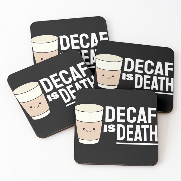Item preview, Decaf Is Death Coffee Anti-Decaf Steaming Cup designed and sold by jacks-tees.
