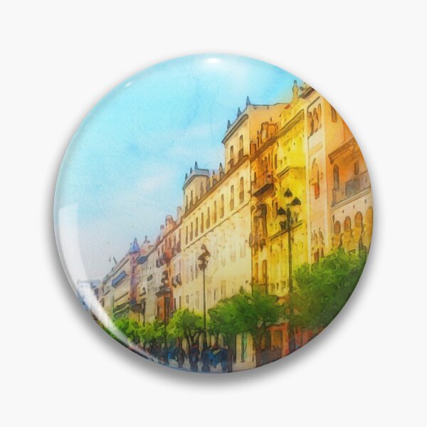 Item preview, Sevilla, Avenida Constitución - Acuarela designed and sold by AM FineArtPrints.