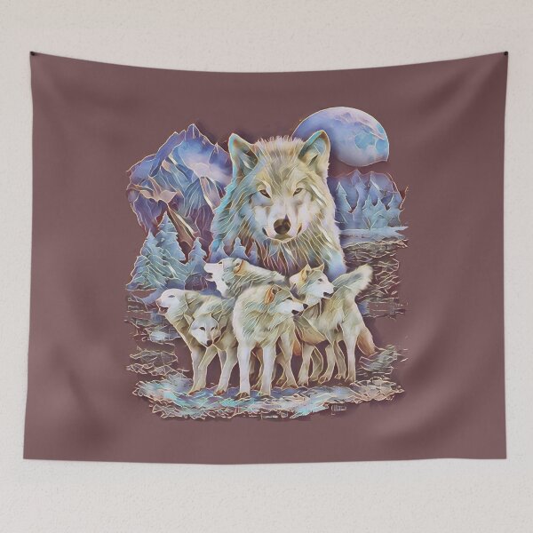 Item preview, Wolf Pack Snow Scene Adventure designed and sold by aronia.