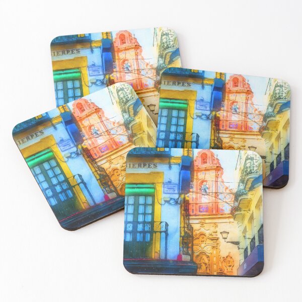 Item preview, Seville, Calle Sierpes - Watercolor designed and sold by AM FineArtPrints.
