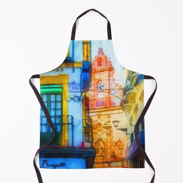 Item preview, Seville, Calle Sierpes - Watercolor designed and sold by AM FineArtPrints.