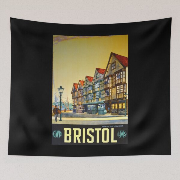 Item preview, Bristol retro poster designed and sold by CorasPosters.