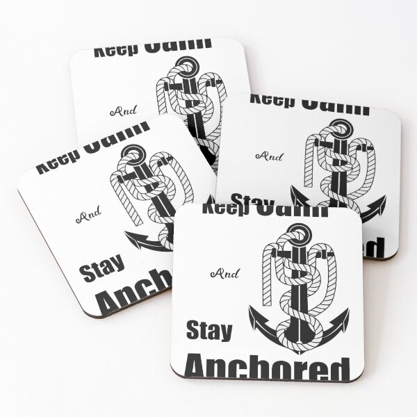Item preview, Vintage sea anchor with a rope and phrase, Keep Calm And Stay Anchored. designed and sold by hadkhanong.