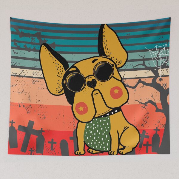 Item preview, Stylish Dog on Vintage sunset designed and sold by Ribsa.