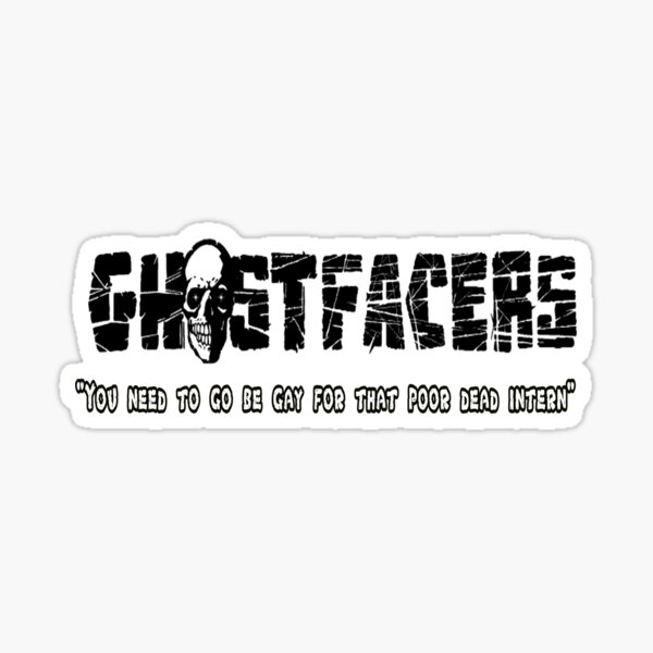 supernatural ghostfacers Sticker