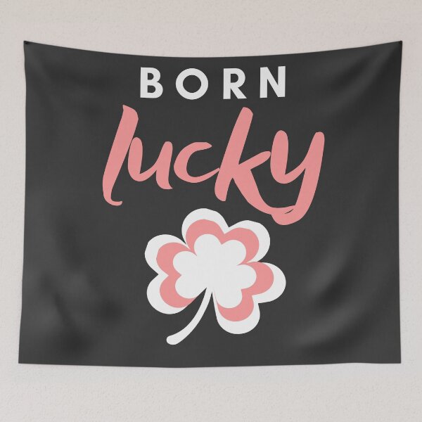 Item preview, Born Lucky, Funny gift  designed and sold by AmazingEcraft.