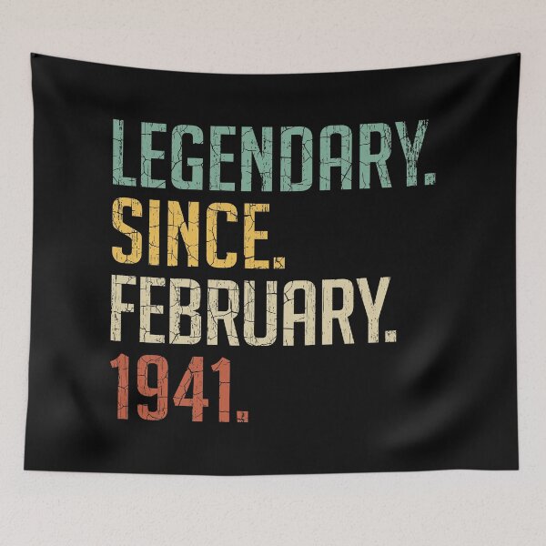Item preview, Legendary Since February 1941 80th Birthday Gift 80 Years Old Vintage February 1941 designed and sold by Takatv.