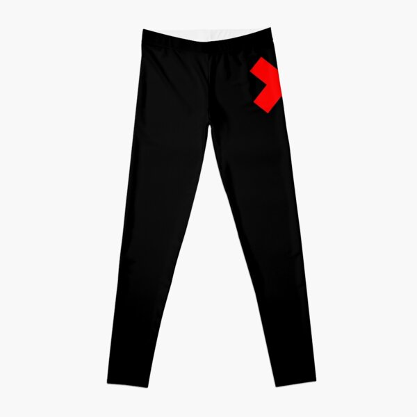 RED CROSS ON BLACK. RED X. WRONG. X marks the spot, Mark, Out, Knock Out. Leggings
