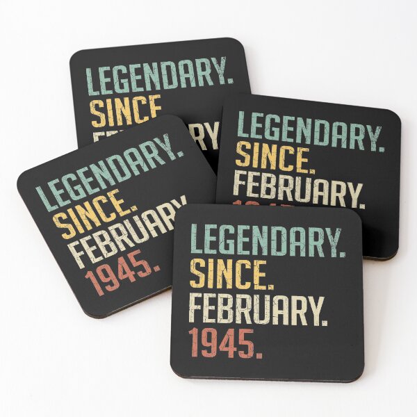 Item preview, Legendary Since February 1945 76th Birthday Gift 76 Years Old Vintage February 1945 designed and sold by Takatv.