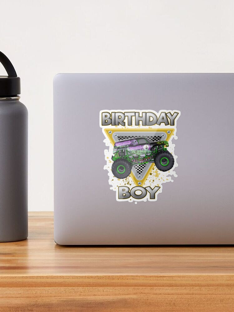 Monster Truck Water Label-Monster Truck Birthday Party-Truck Water