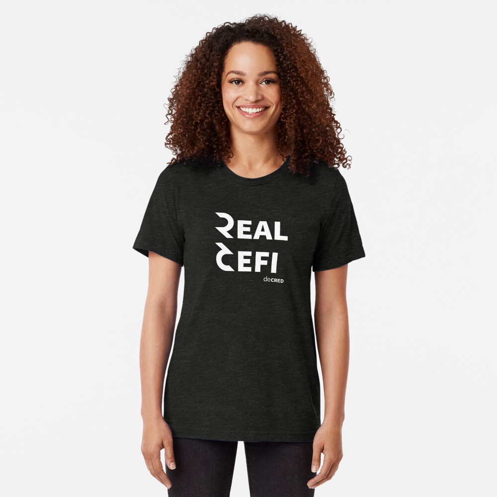 Decred Real Defi v1 Tri-blend T-Shirt