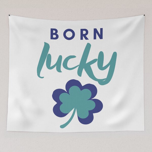 Item preview, Born Lucky, Funny gift  designed and sold by AmazingEcraft.