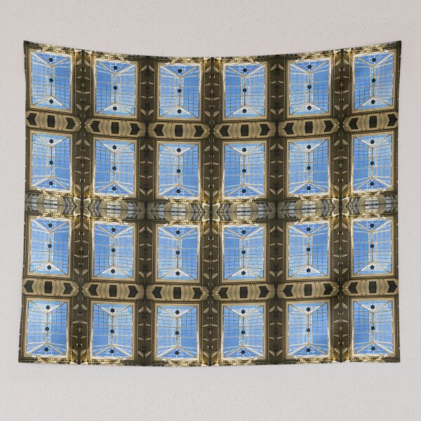 Item preview, Window on the ceiling with shining sun and blue sky, architecture photography designed and sold by CiniArt.