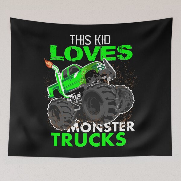 Item preview, Youth Monster Trucks, this kid loves monster trucks, Boys car Boys and Girls Gift designed and sold by hadlamcom.