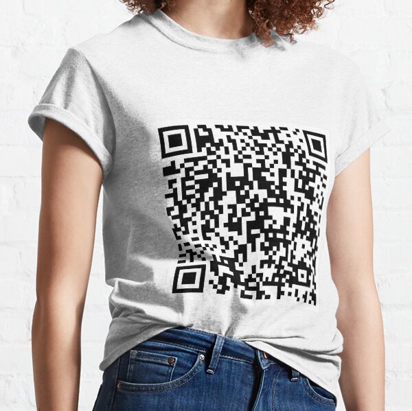 QR code KONO DIO DA Classic T-Shirt
