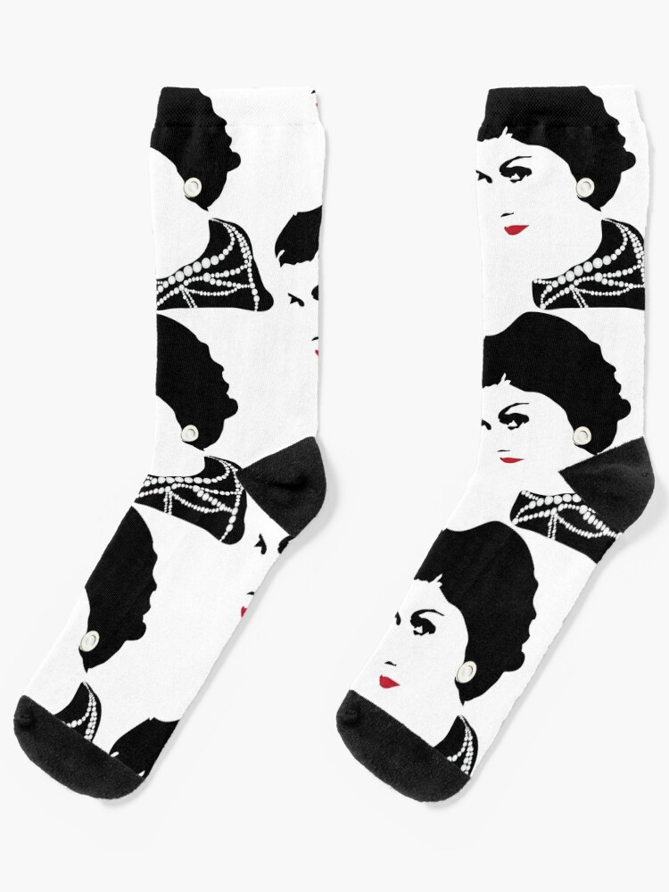 Minimal Coco Chanel  Socks for Sale by Dilyana Rumenova