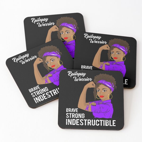Item preview, Epilepsy Warrior Indestructible Survivor Awareness designed and sold by ZNOVANNA.