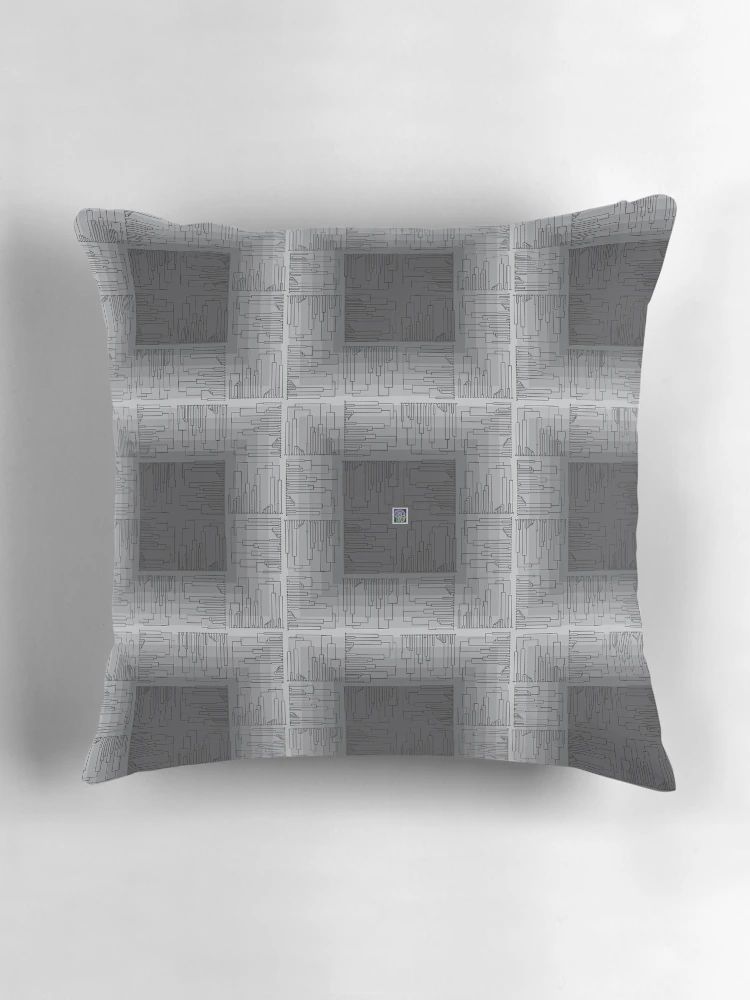 Thumbnail 3 of 4, Pillow, "Community Structure Algorithm Dendrogram"© designed and sold by Lisa Clark - Thinker Collection STEM Art and MORE.