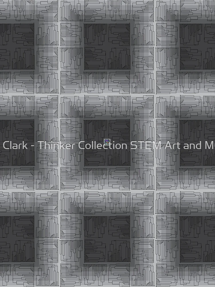 Thumbnail 3 of 3, Scarf, "Community Structure Algorithm Dendrogram"© designed and sold by Lisa Clark - Thinker Collection STEM Art and MORE.