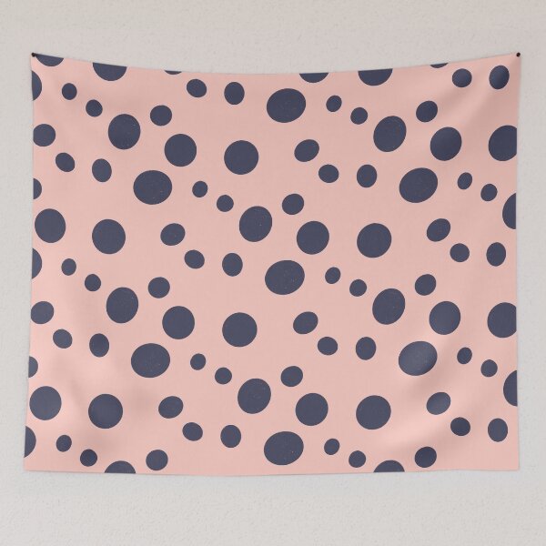 Item preview, Pink blue polka dots  designed and sold by constancelim.