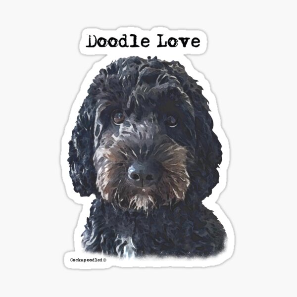 Item preview, Black Doodle Dog  designed and sold by Happy Dog Doodles.
