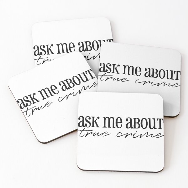 Item preview, true crime sticker— ask me about true crime designed and sold by annagcrow.