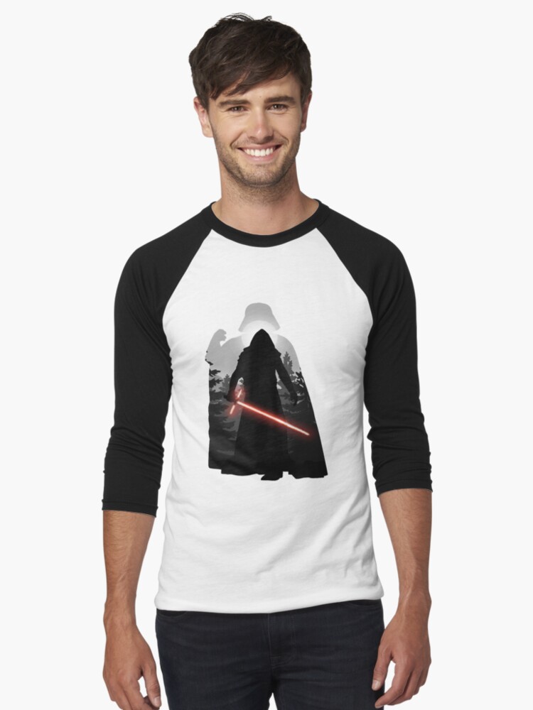 Imagen 1 de 3, Camiseta ¾ estilo béisbol con la obra Los pecados de nuestros padres, diseñada y vendida por Digital-Dweller.