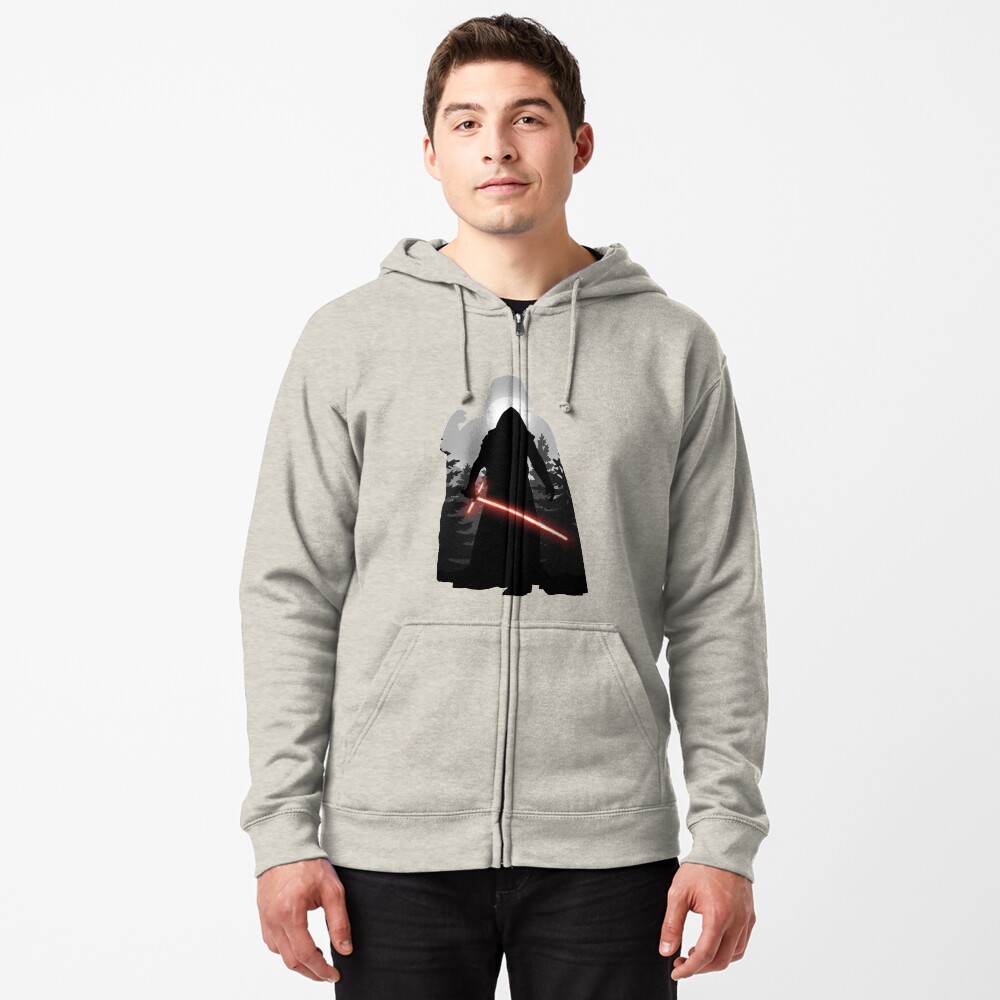 Vista previa del artículo con la obra «Sudadera con capucha y cremallera», diseñado y vendido por Digital-Dweller.