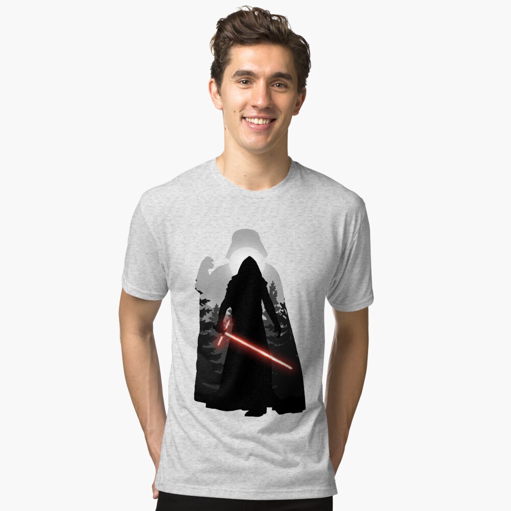 Vista previa del artículo con la obra «Camiseta de tejido mixto», diseñado y vendido por Digital-Dweller.