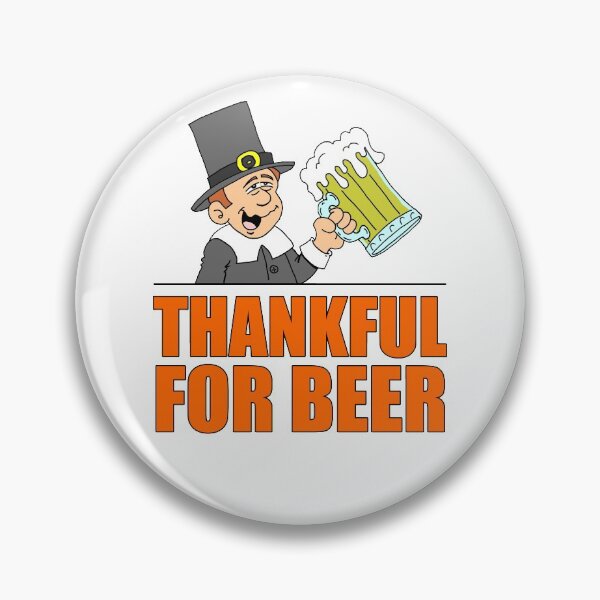 Item preview, Thankful For Beer Funny Pilgrim Thanksgiving Cartoon designed and sold by jaycartoonist.