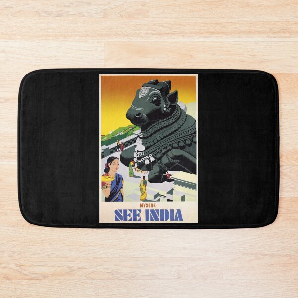 Item preview, Mysore See India retro poster designed and sold by CorasPosters.