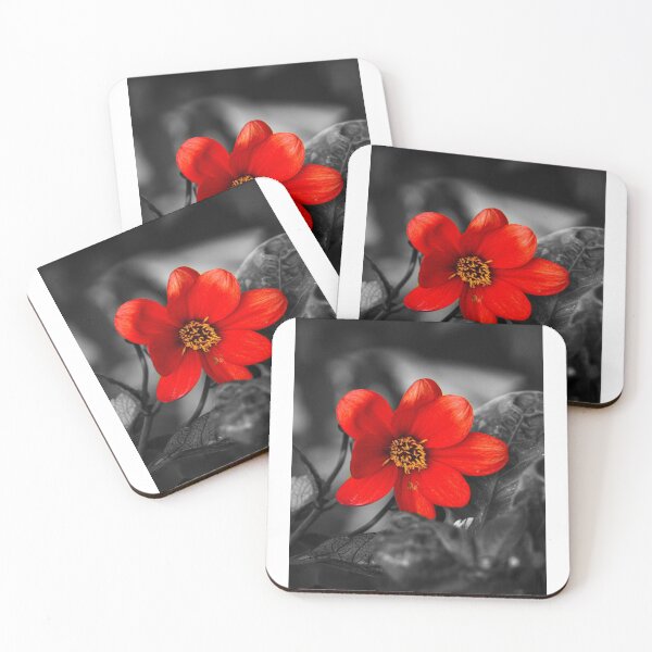 Item preview, Red flower selective colour  designed and sold by megdavitt.
