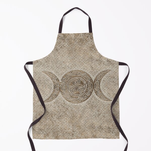 Item preview, Triple moon- Triskelion - Vintage Gold designed and sold by k9printart.