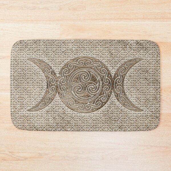 Item preview, Triple moon- Triskelion - Vintage Gold designed and sold by k9printart.