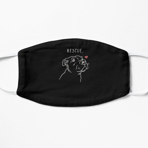Pitbull Rescue Flat Mask