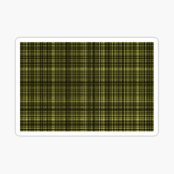 Yellow Scottish Pattern Sticker