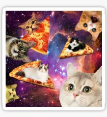 Pizza, die nicht von dieser Welt ist Sticker