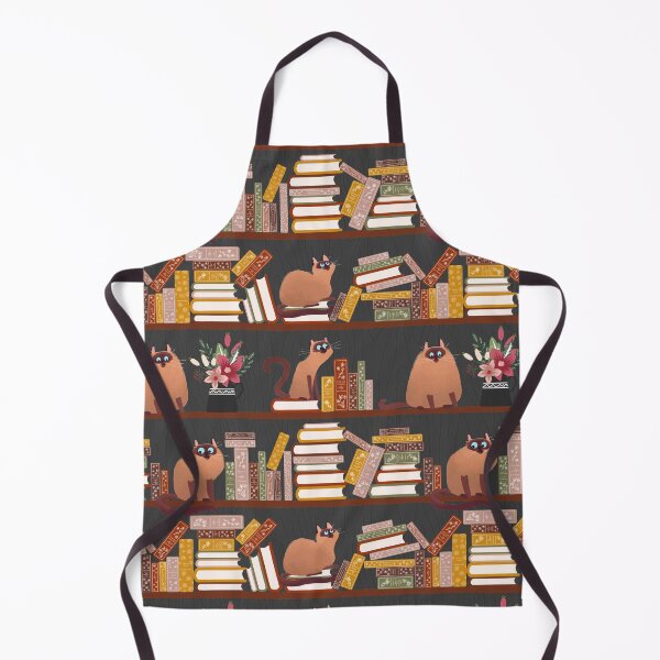 Item preview, Library Cats on Bookshelves designed and sold by space-kitten.
