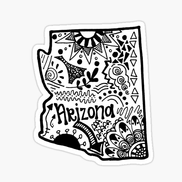 Item preview, Arizona Zentangle designed and sold by alexavec.