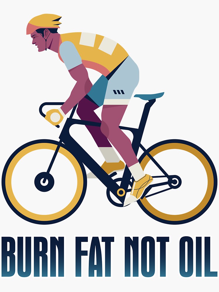 Bike Buddy Burn Fat Not Oil | Sticker