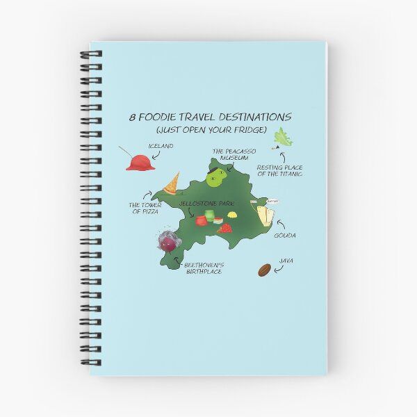Item preview, A travel map for foodies designed and sold by shackledlettuce.