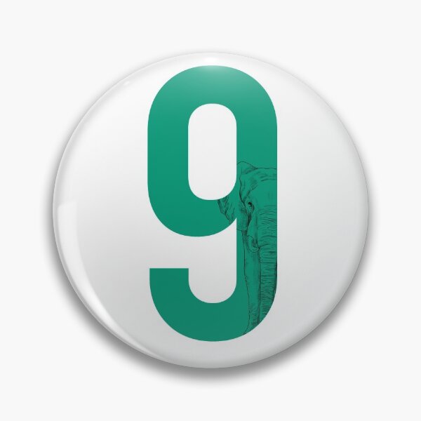 Item preview, Type 9 Elephant Enneagram Green designed and sold by Zeitgeist-.
